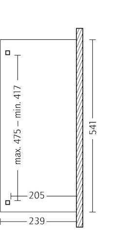 Skan Holz Terrassenüberdachung Verona o. Mittelpfosten Breite 541 cm