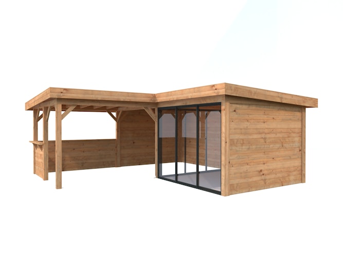 Palmako Carport/Pavillon Connect Lenna 24,9 m² Set 409 Slide