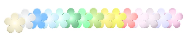 8 seasons design LED-Dekoleuchte Shining Flower (RGB), verschiedene Größen