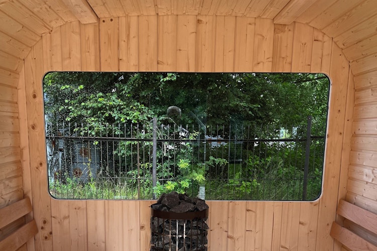 Wolff Finnhaus Rückwand-Fenster für Sauna Luago 2x2