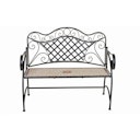 Vorschaubild Garden Pleasure Deko Bank AMARILLO, Stahl Schwarz / Steinzeug-Mosaik Braun/ Ocker/ Beige