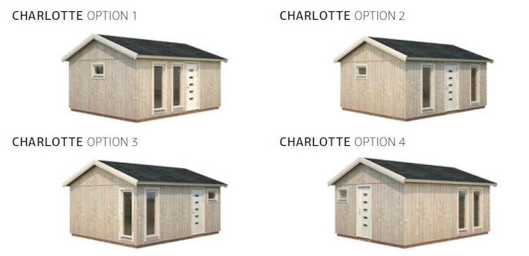 Palmako Nordic+ Gartenhaus Charlotte 21,5 m² - 160 mm