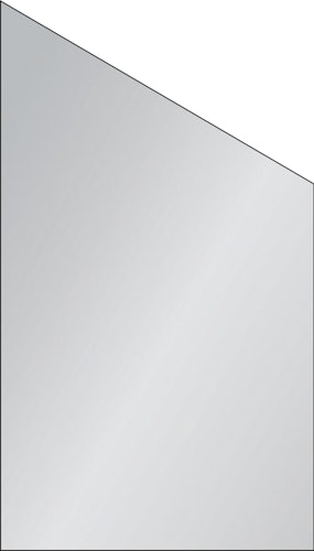 BM Systemglas Anschlusselement rechts 103 x 180/120 cm  TYP 214-219, 228, 248