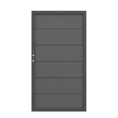 TraumGarten DESIGN WPC Alu Tor anthrazit 98 x 180