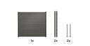 Vorschaubild Alberts® Alu Sichtschutz Palitio als Set, Profilhöhe 150 mm, zum Aufschrauben