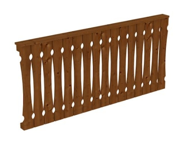 Skan Holz Seitenwand Balkonschalung für Terrassenüberdachung Leimholz + Venezia