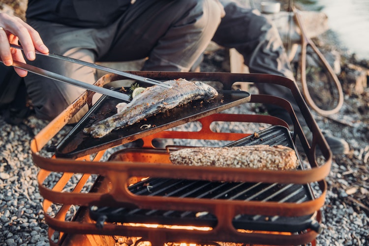 höfats CUBE Feuerkorb Cortenstahl