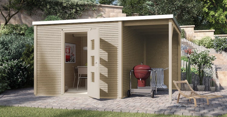 Weka Designhaus 413 A 45 mm inkl. 150 cm Anbau