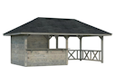 Vorschaubild Palmako Pavillon Bianca 16,6 m² Set 3