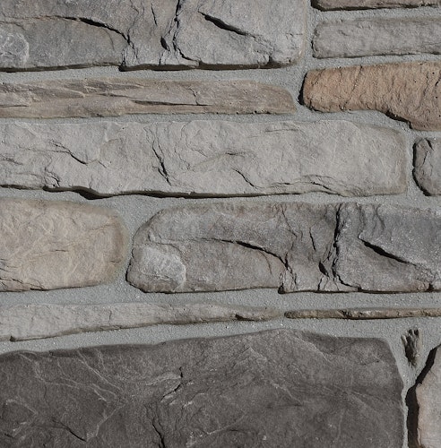 HANDMUSTER DE RYCK Eck- und Steinriemchen - Murok Sierra Grau nuanciert