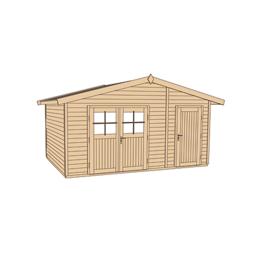 Weka 28 mm Gartenhaus 261