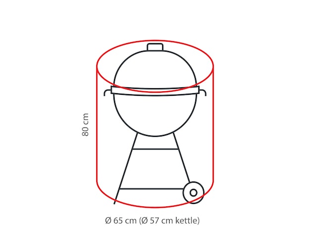 Winza Outdoor Covers Premium Abdeckhaube für Kugelgrill, Ø65 x 80 cm - Abverkauf