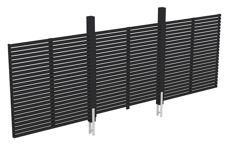 Skan Holz Rückwand Rhombus passend für Doppel-Carport Spessart