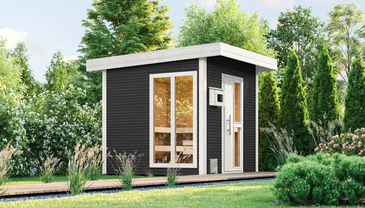 Weka Blockbohlen Saunahaus Kuopio - 45 mm Blockbohlen