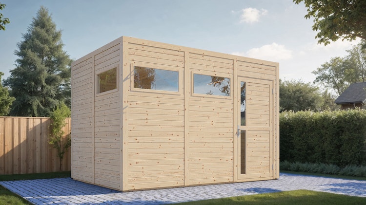 Bertilo Gartenhaus Cubus 3 - 19 mm