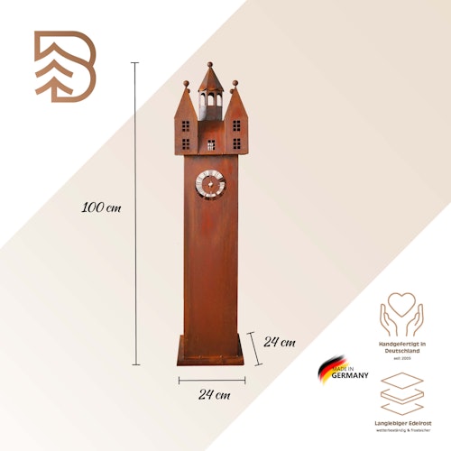 Badeko Turm ,,Stadtturm“ in Edelrostoptik