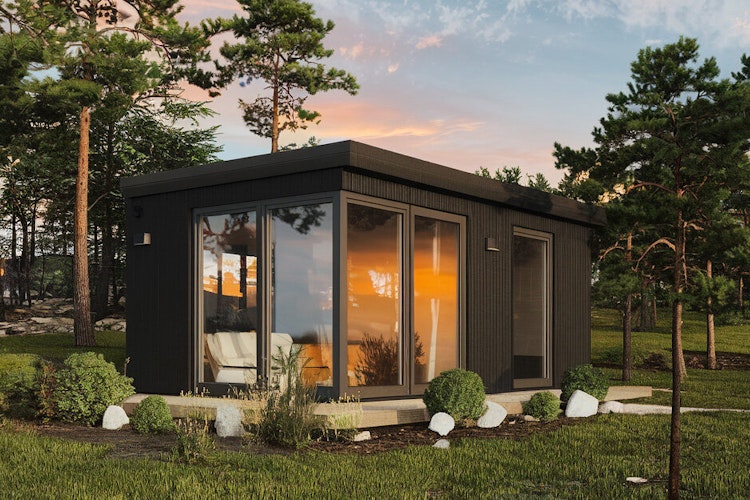 Wolff Finnhaus Design-Gartenhaus Winje 6634 isolierverglast - 94 mm  