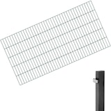 Alberts® Doppelstabmatten 6/5/6 Komplettset 2-50 Meter inkl. Pfosten mit KlemmlascheZubehörbild