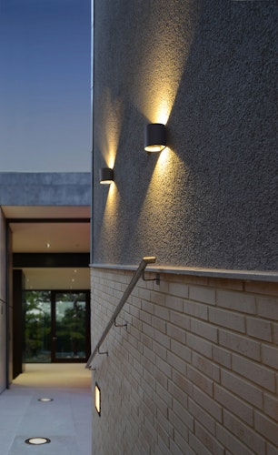 ECO-LIGHT LED-Außenwandleuchte DODD Aluminium Druckguss anthrazit (AL5004 GR SMD)