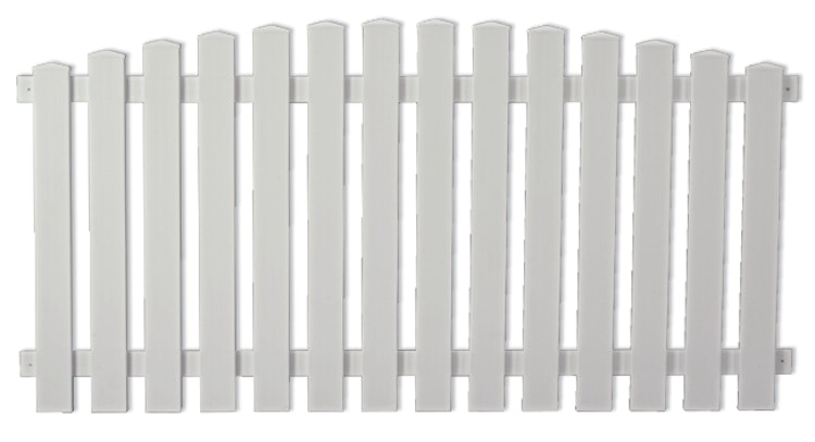 T&J LIGHTLINE Kunststoff Vorgartenzaun