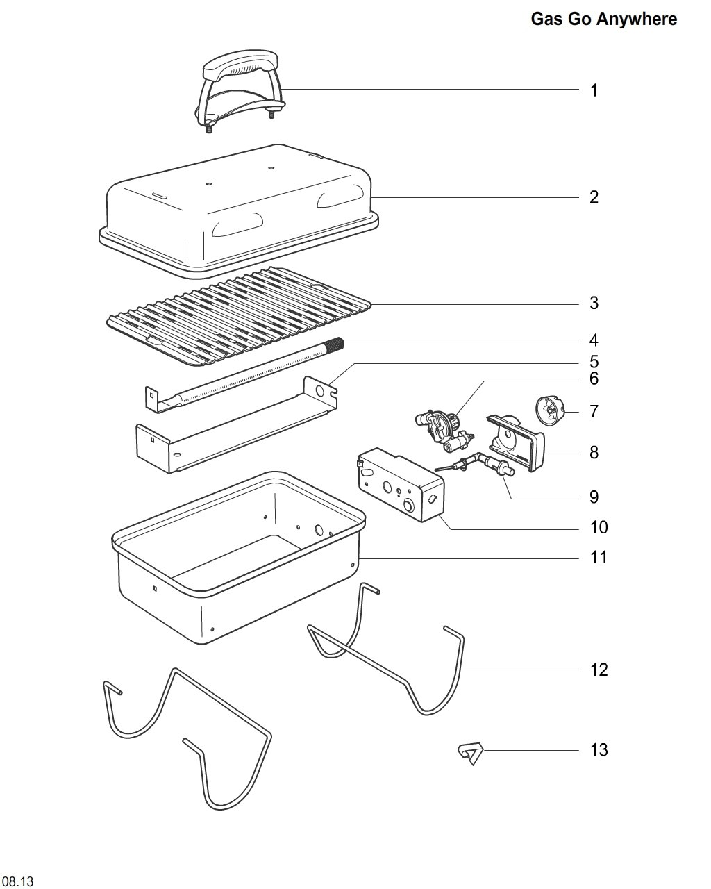 Explosionszeichnung Ersatzteile