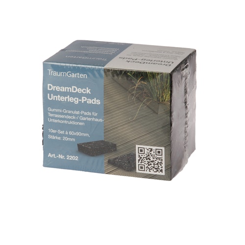 TraumGarten DreamDeck Unterleg-Pads 10er-Set (60x90x20 mm)