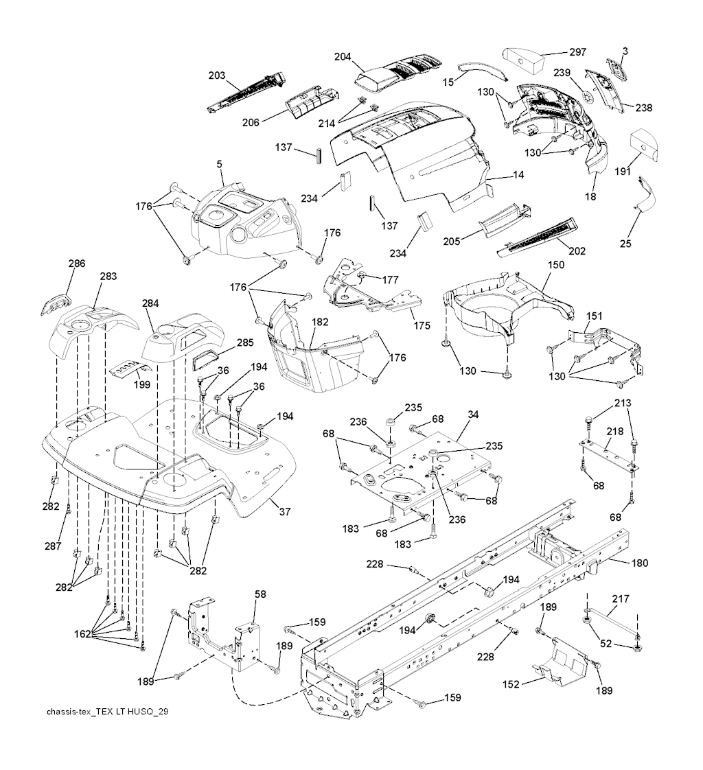 Explosionszeichnung Ersatzteile