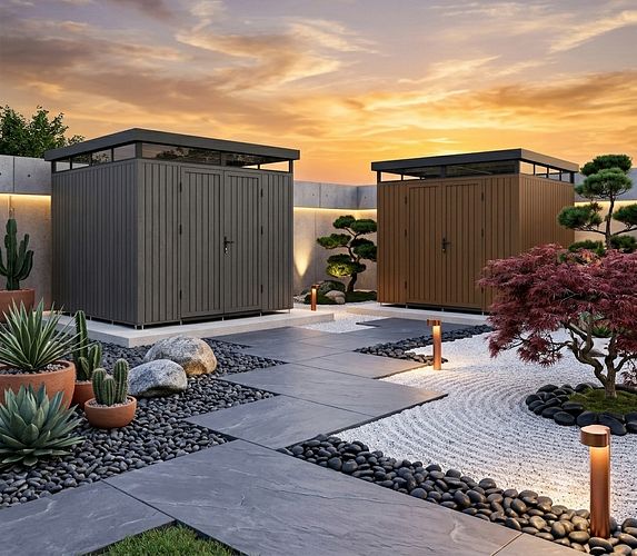 NewTechWood WPC Gartenhaus Cella 1010 mit Doppeltür - 21 mm