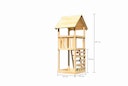 Vorschaubild Akubi Kinderspielturm Lotti inkl. Kletterwand ECO