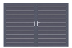 dz VIDUAL Swing Doppeltor Line 150 x 20 mm Rechteckprofil  Distanz 10 mm symmetrischZubehörbild