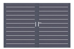 dz VIDUAL Swing Doppeltor Line 150 x 20 mm Rechteckprofil  Distanz 10 mm symmetrisch