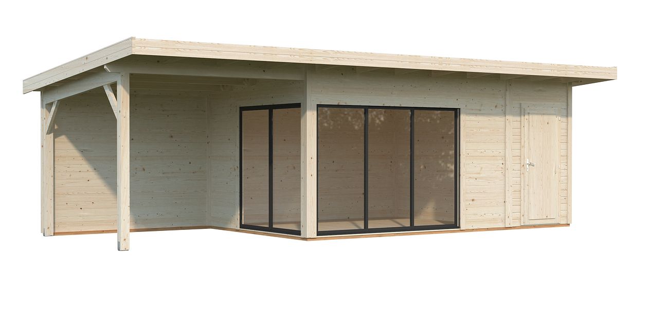 Palmako Gartenhaus Andrea 15,2 + 7,9 m² Slide - 44 mm kaufen