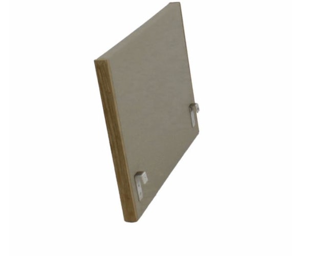 B-Ware Apple Bee Armlehne Modul MODULE X, Teak Coastal / Kunststoffgewebe Sling Taupe