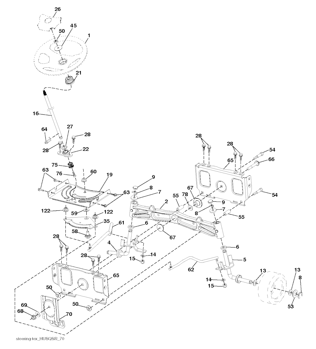 Explosionszeichnung Ersatzteile