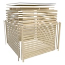 Vorschaubild Karibu Design Gartenhaus Dice 1 mit Aluminium Schiebetür - 38 mm (Homeoffice-Gartenhaus)