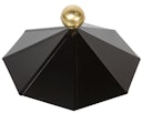 Vorschaubild Wolff Finnhaus Dachhaube 8-eckig in schwarz mit Messingkugel