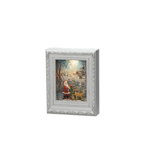 Konstsmide Weihnachtsbeleuchtung  LED Wasserlaterne antik weiß Bilderrah