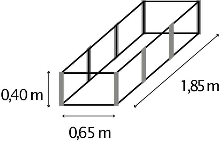 Vitavia Hochbeet Meta IN&OUT 401 S 65 x 185 cm