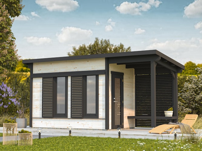 PRE:GA Black Forest Deluxe Sauna mit Vorraum 