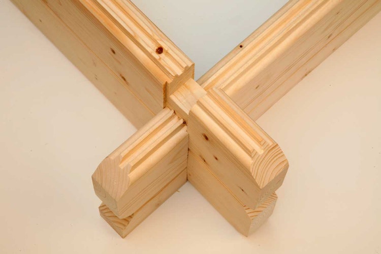 Wolff Finnhaus Gartenhaus Anna 40-A/1+2-Raum mit 250 cm Terrasse 