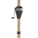 Vorschaubild doppler Mittelmastschirm ALU WOOD 210 x 140 Auto-Tilt, Aluminium Esche-Optik / 100 % Polyester 180 g/m²