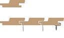 Vorschaubild OSMO Fassade Rautenprofil BLACK STRIPE Kanadische Lärche Sortierung Top - 27 x 96 mm VE 4 Stk.