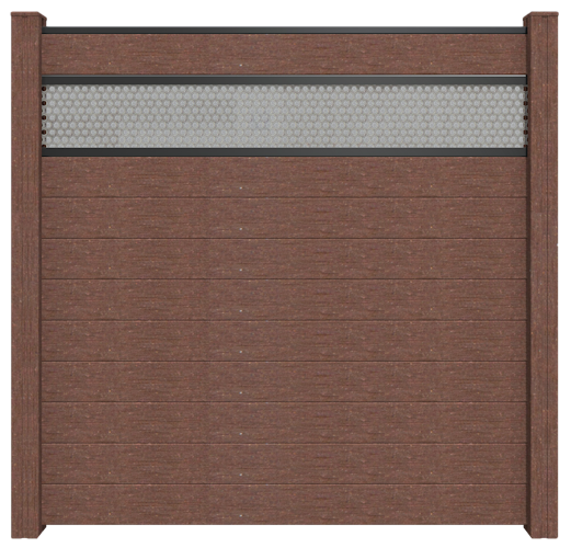 GroJa Designeinsatz Grid Aluminium Silbergrau