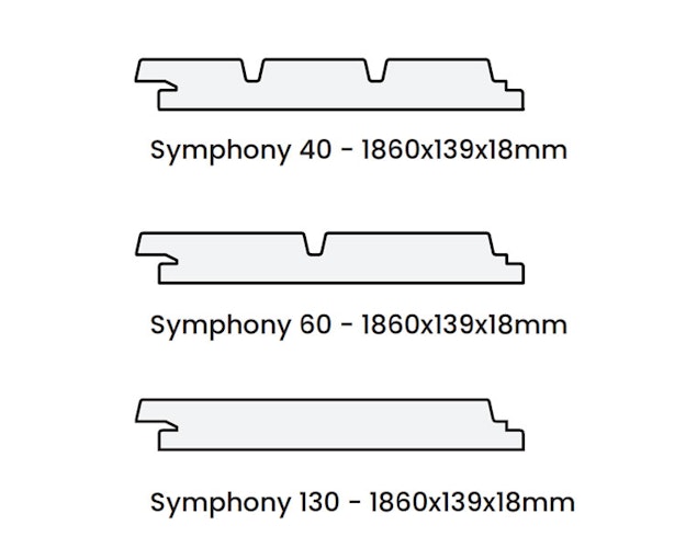 FelixWood® Fassade Symphony 130 Thermo Bambus ungeölt - 1860 mm