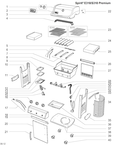 Weber Spirit E-310 Premium LP Blk (2013) (DE/AT)