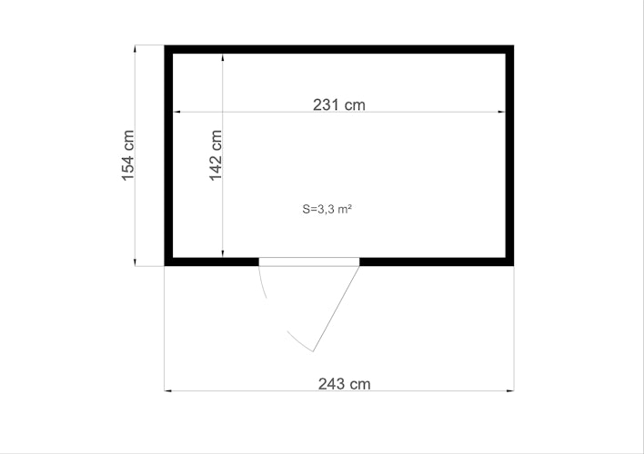 Bertilo Sauna Model 3 Large white - 58 mm