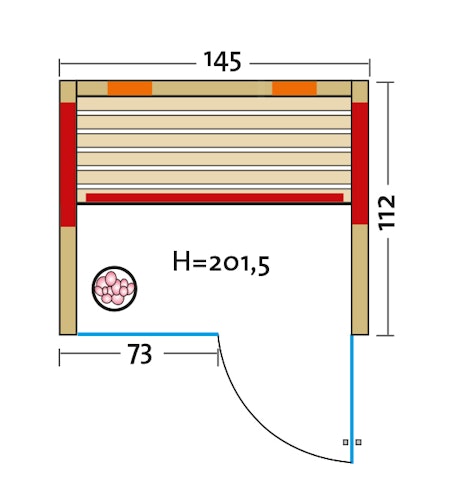 Infraworld Infrarotkabine TrioSol Glas 145 Espe RG inkl. 5-teiligem gratis Zubehörset