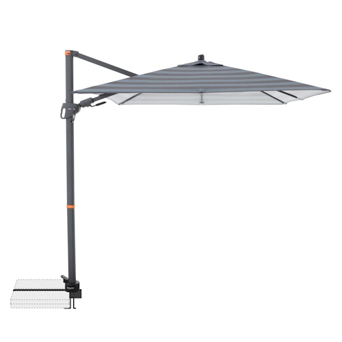 doppler Pendelschirm myZONE 210 x 210, Aluminium Anthrazit / 100 % Polyester 180 g/m²