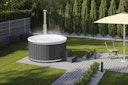 Vorschaubild Wolff Finnhaus Badebottich Hot Tub Typ 4 Ø 225 cm mit Acrylwanne, Massagesystem & LED-Beleuchtung