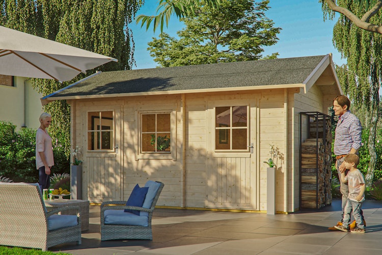 Skan Holz 45 mm Blockbohlenhaus Lausanne